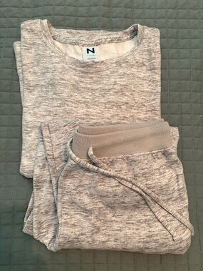 Natori Light Gray Lounge Pajama Set | Size M